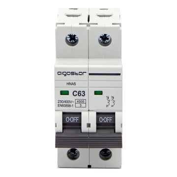 Aigostar - Disjuntor bifásico 2P-63A-C 230-400V