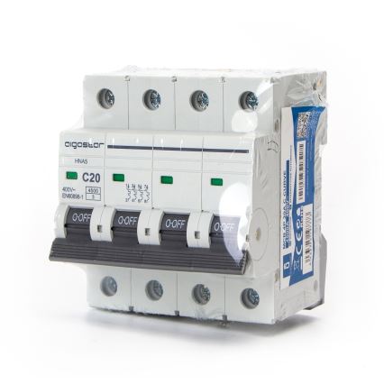 Aigostar - Disjuntor tetrapolar 4P-20A-C 400V
