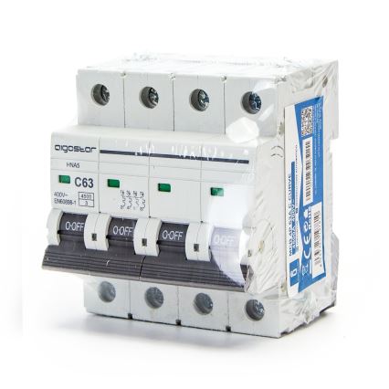 Aigostar - Disjuntor tetrapolar 4P-63A-C 400V