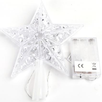 Aigostar - Estrela decorativa de Natal LED RGBY 10xLED/3xAA