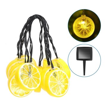 Aigostar - Fio de luz solar LED 10xLED/3,8m IP44 600 mAh branco quente