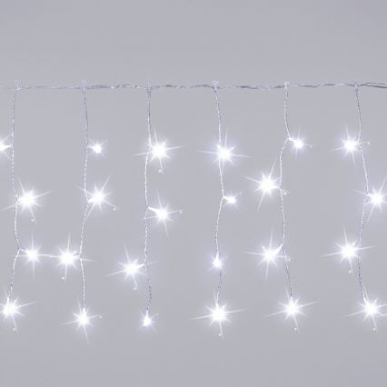Aigostar - Fio de luzes de Natal LED para exterior 200 LEDs 8x0,4 m IP44 branco frio