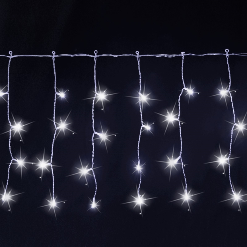 Aigostar - Fio de luzes de Natal LED para exterior 200 LEDs 8x0,4 m IP44 branco frio