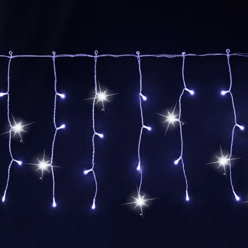 Aigostar - Fio de luzes de Natal LED para exterior 200 LEDs 8x0,4 m IP44 branco frio