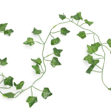 Aigostar - Fio de luz solar LED 100xLED/12m IP65 300 mAh branco quente hera