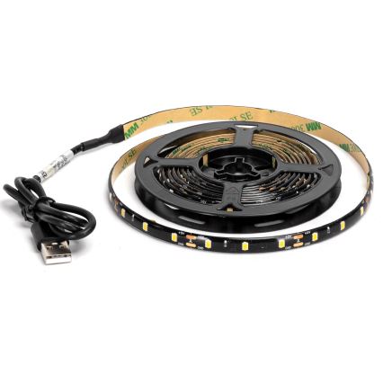 Aigostar - Fita LED 2m LED/4,9W/5V 6500K IP65 preto
