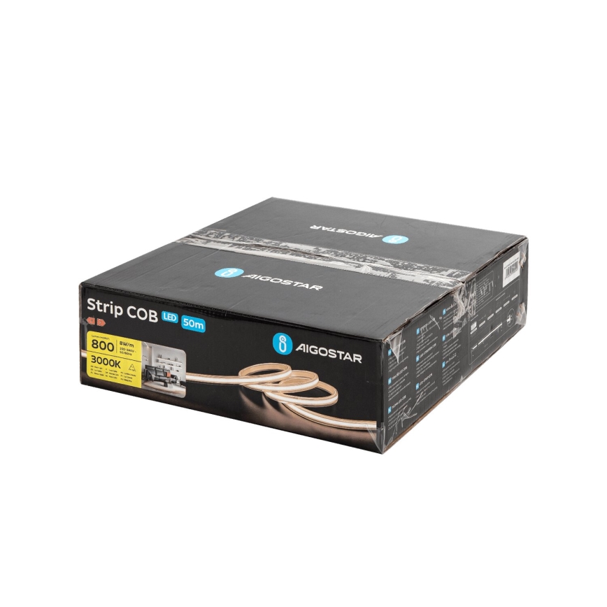 Aigostar - Fita LED 50m LED/320W/230V 3000K IP65