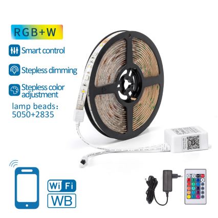 Aigostar - Fita LED RGB Regulável 6,5m LED/16,5W/12/230V 3000K Wi-Fi