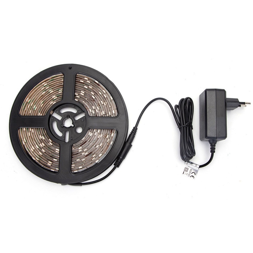 Aigostar - Fita LED RGB regulável 5m LED/24W/12/230V IP65 + comando remoto