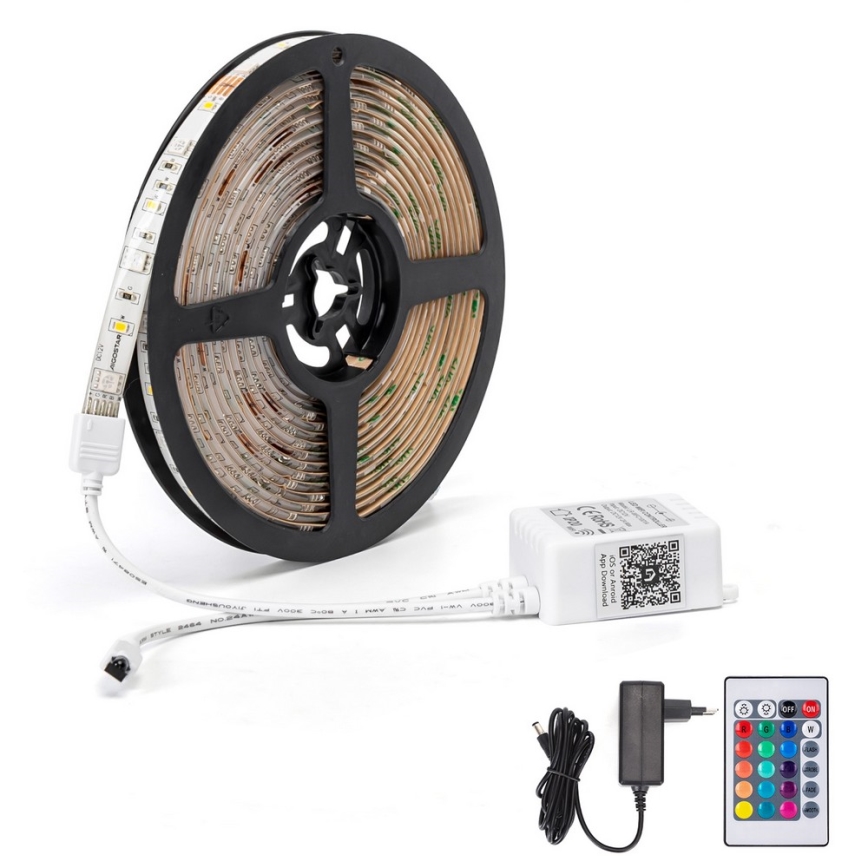 Aigostar - Fita LED RGB Regulável 6,5m LED/16,5W/12/230V 3000K Wi-Fi