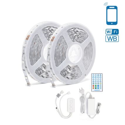 Aigostar - Fita LED RGBW dimerizável/48W/12V 2x7,5 m Wi-Fi