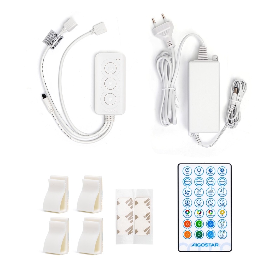 Aigostar - Fita LED RGBW dimerizável/48W/12V 2x7,5 m Wi-Fi