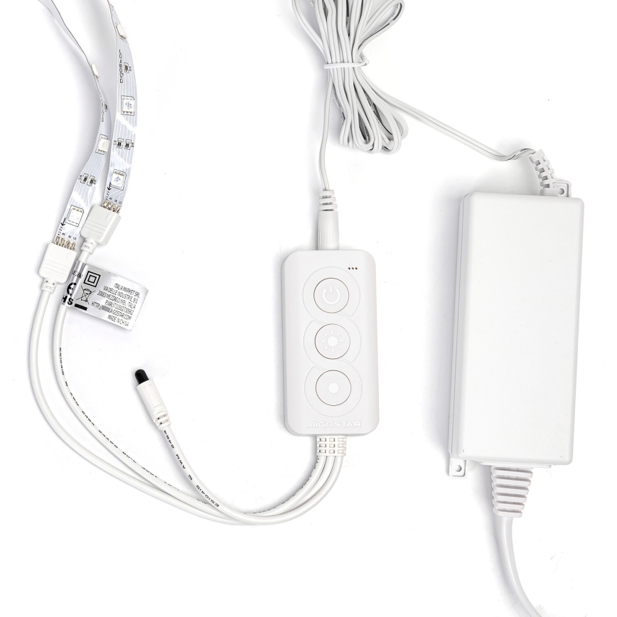 Aigostar - Fita LED RGBW dimerizável/48W/12V 2x7,5 m Wi-Fi