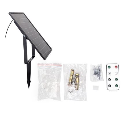 Aigostar - Fita LED solar dimerizável LED/20W/3,2V 20 m 6500K IP65 + controlo remoto