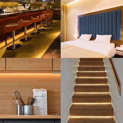 Aigostar - Fita LED solar regulável LED/1,6W/3,2V 3 m 2700K IP65 1800 mAh + comando à distância