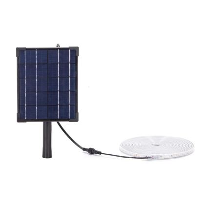 Aigostar - Fita LED solar regulável LED/5W/3,2V 5 m 2700K IP65 4000 mAh + comando à distância