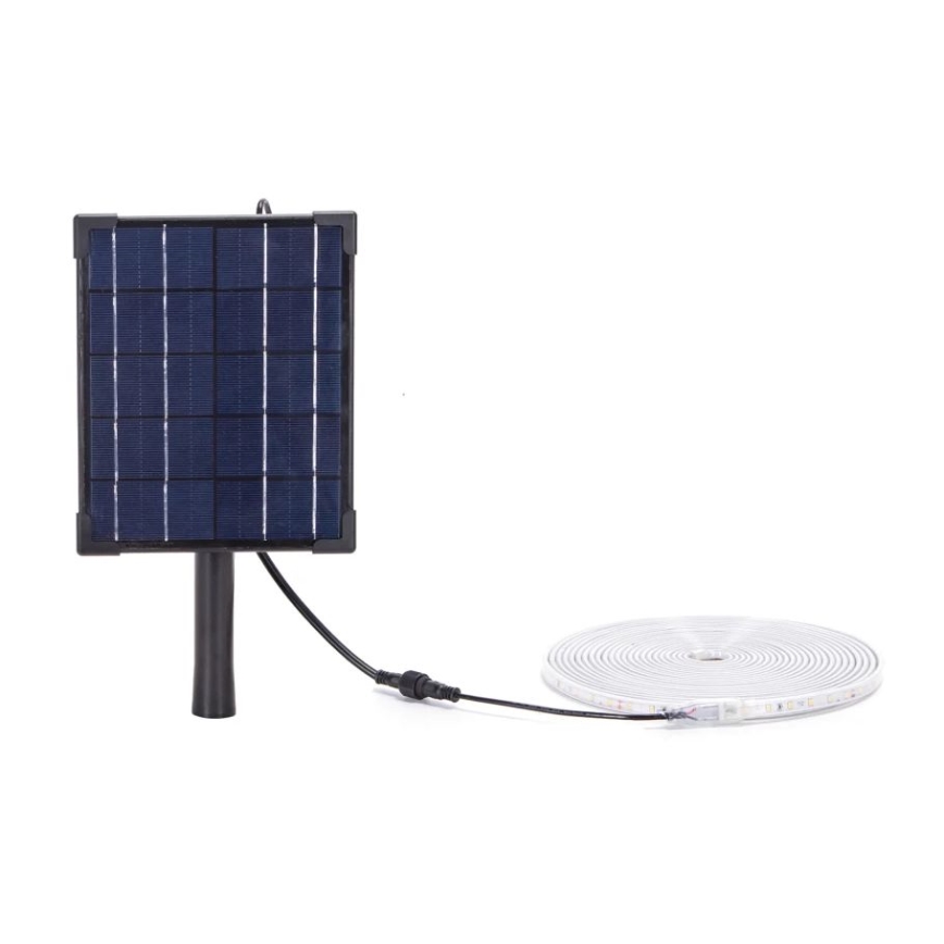Aigostar - Fita solar LED regulável LED/5W/3,2V 5 m 6500K IP65 4000 mAh + comando