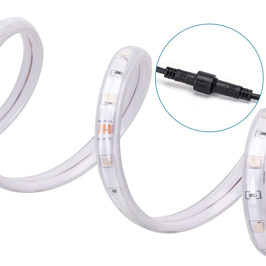 Aigostar - Fita solar LED RGB regulável LED/10W/3,2V 10 m IP65 8000 mAh + controlo remoto