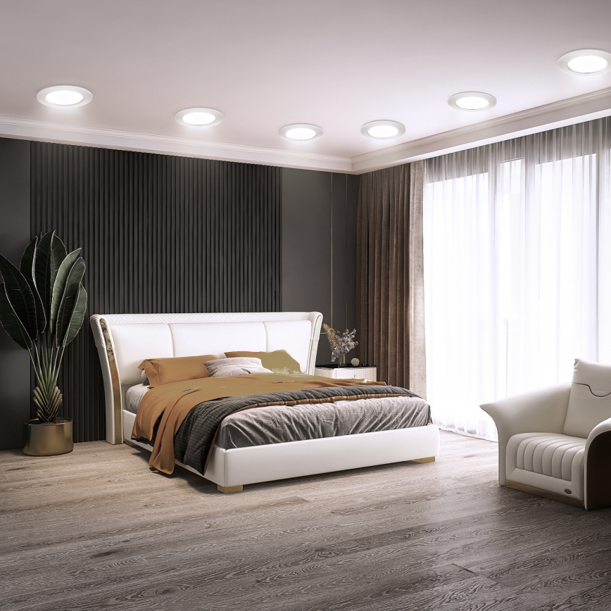 Aigostar - Foco de encastrar LED LED/6W/230V 6500K diâmetro 11,8 cm branco