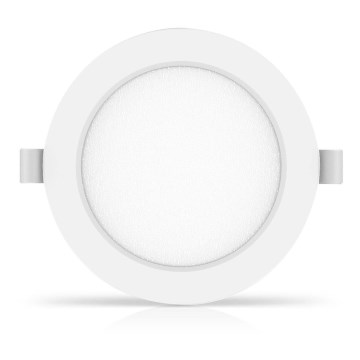 Aigostar - Foco de encastrar LED LED/9W/230V 3000K diâmetro 11,8 cm branco