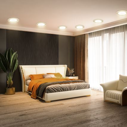 Aigostar - Foco de encastrar LED LED/9W/230V 4000K diâmetro 14,5 cm branco