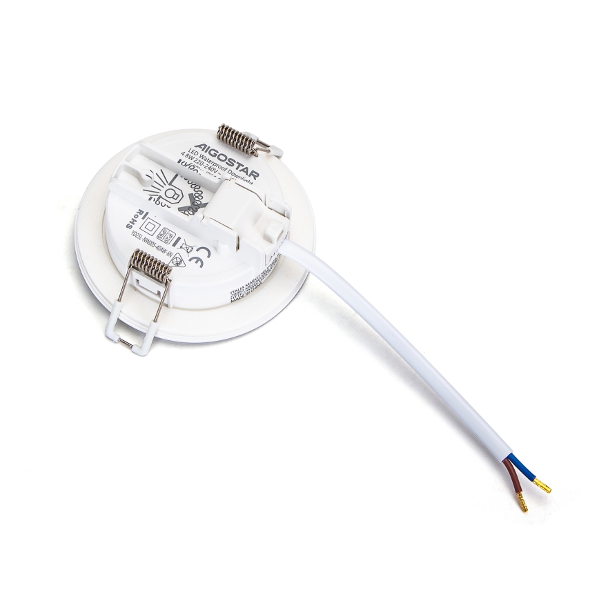 Aigostar - Foco de encastrar LED para casa de banho  LED/4,8W/230V 4000K branco IP65
