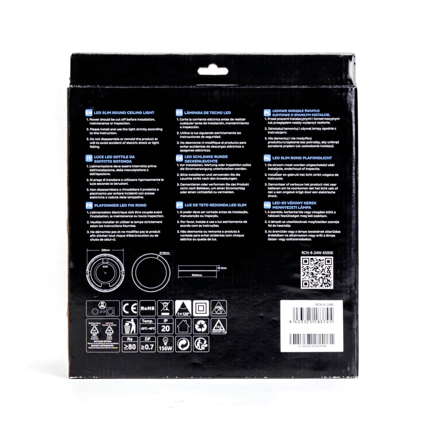 Aigostar - Foco de encastrar LED ULTRATHIN LED/9W/230V 6000K branco