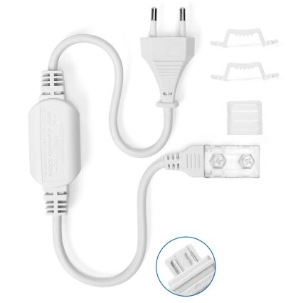 Aigostar - Fonte de alimentação para fitas LED 10 mm, 600W/230V, branca