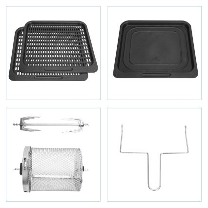 Aigostar - Forno de convecção 1400W/230V 12l preto