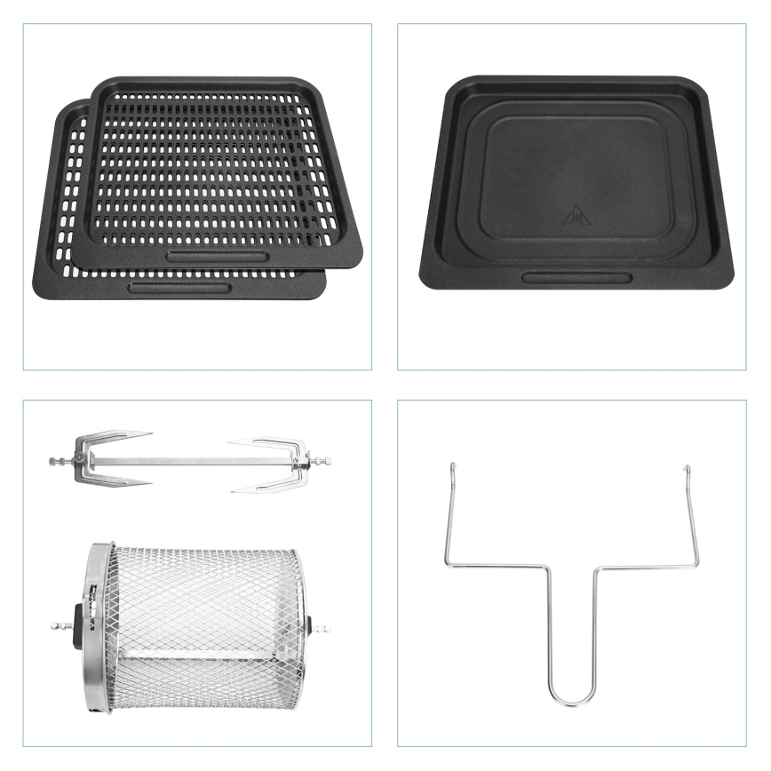 Aigostar - Forno de convecção 1400W/230V 12l preto