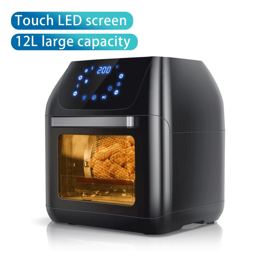 Aigostar - Forno de convecção 1400W/230V 12l preto