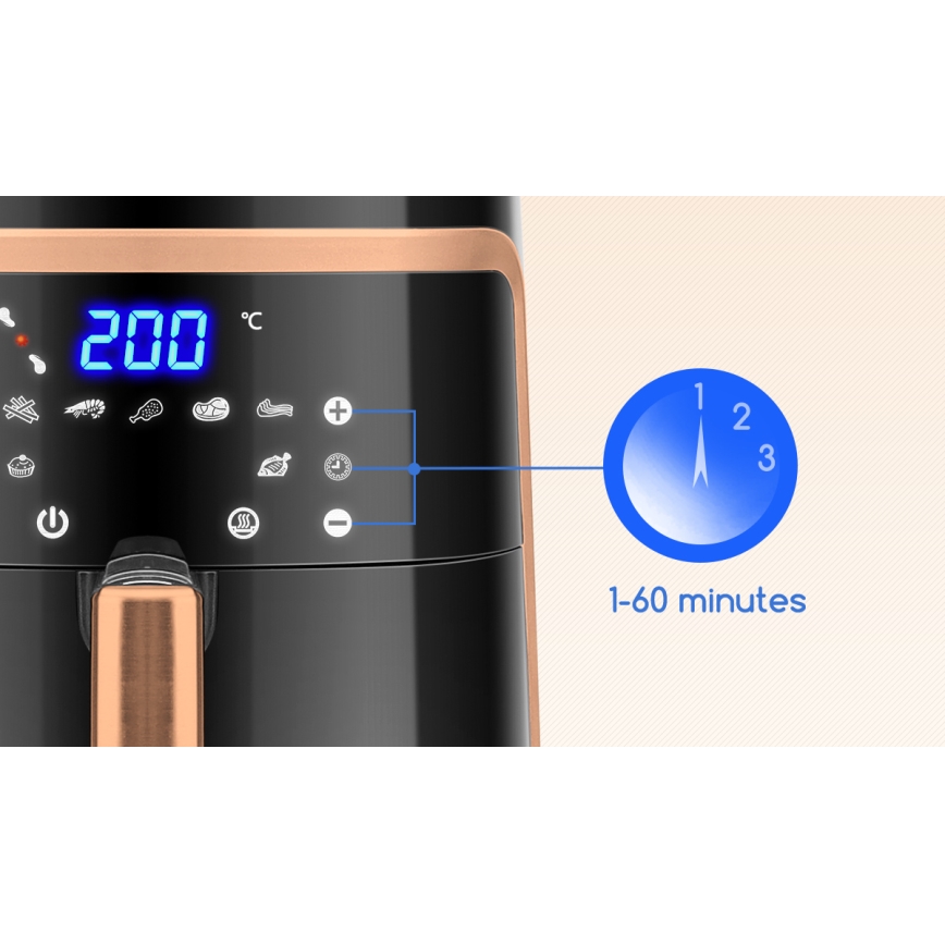 Aigostar - Fritadeira sem óleo 7l 1900W/230V