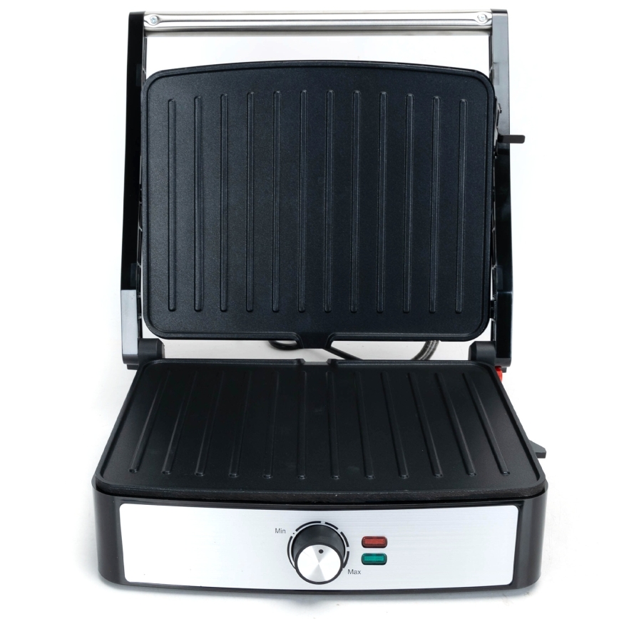 Aigostar - Grelhador de contacto 2200W/230V preto/inox