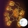 Aigostar - Guirlanda de LED 20xLED/3xAA 3m, luz branca quente, luvas