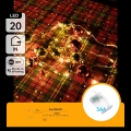 Aigostar - Guirlanda de luzes LED de Natal 20xLED/3xAA 2m branco quente