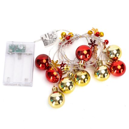 Aigostar - Guirlanda de luzes LED de Natal 20xLED/3xAA 2m branco quente