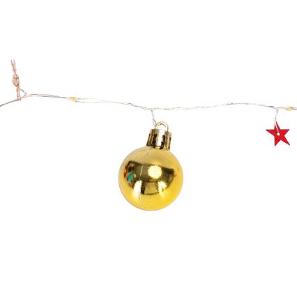 Aigostar - Guirlanda de luzes LED de Natal 20xLED/3xAA 2m branco quente