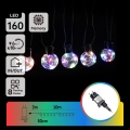 Aigostar - Guirlanda de luzes LED decorativa para exterior 160 LEDs 10m IP44 multicolorido