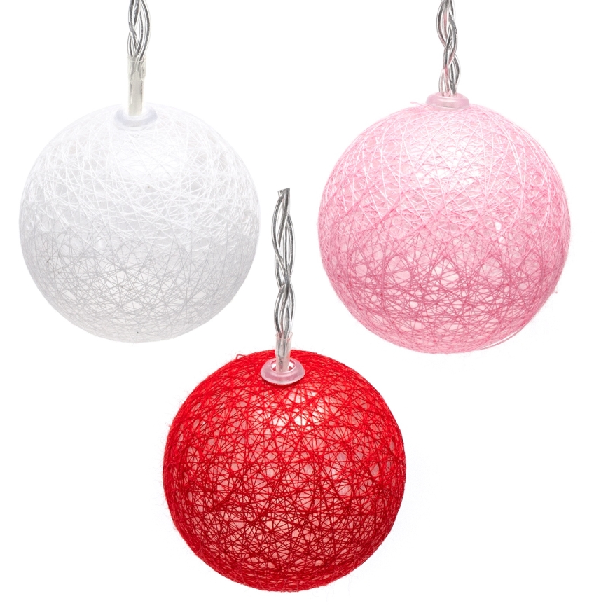 Aigostar - Guirlanda de Natal LED 10xLED/3xAA 2m branco quente