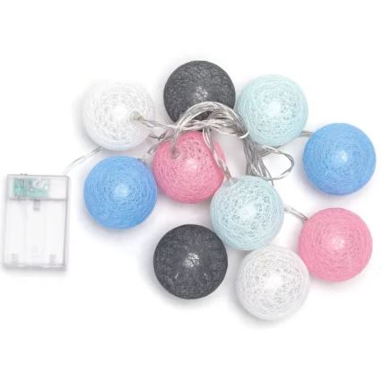 Aigostar - Guirlanda de Natal LED 10xLED/3xAA 2m branco quente