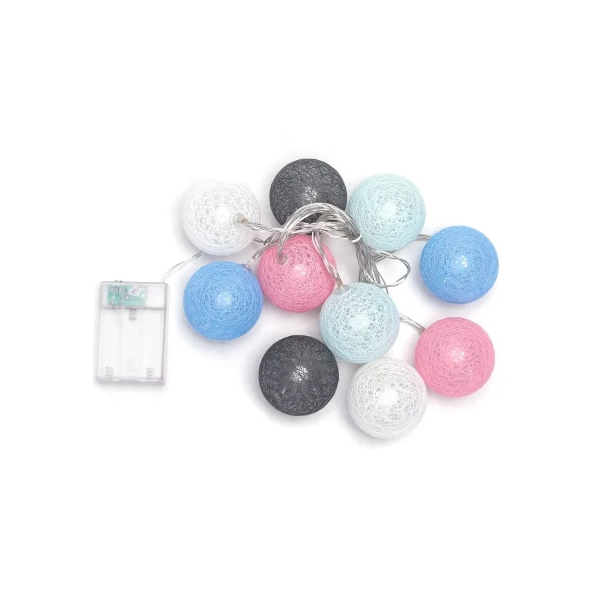 Aigostar - Guirlanda de Natal LED 10xLED/3xAA 2m branco quente