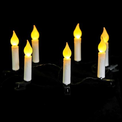 Aigostar - Cordão de luzes de Natal LED 25xLED/3xAA 5 m branco quente