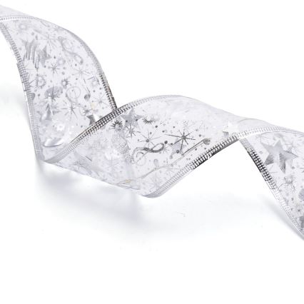 Aigostar - LED Guirlanda de Natal 50xLED/3xAA 5 m branco quente prateada