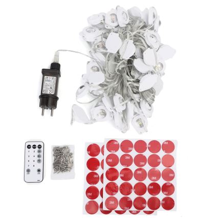 Aigostar - Guirlanda de Natal LED regulável para exterior, 50 LEDs / 8 funções, 20 m, IP44, multicolorido + controlo remoto
