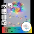 Aigostar - Guirlanda de Natal LED para exterior 100 LEDs / 8 funções 3xAA 3,3 m IP44 multicolorido