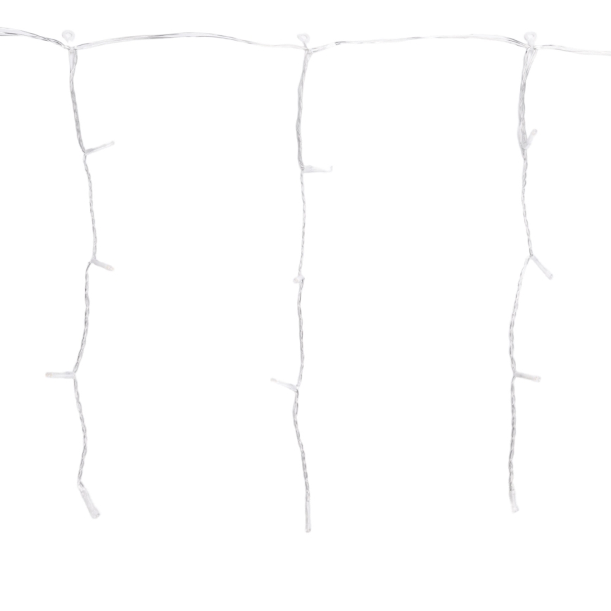 Aigostar - Guirlanda de Natal LED para exterior, 100 LEDs / 8 funções, 5x0,4m, IP44, branco quente