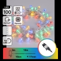 Aigostar - Guirlanda de Natal LED para exterior, 100 LEDs / 8 modos, 13 m, IP44, multicolorido