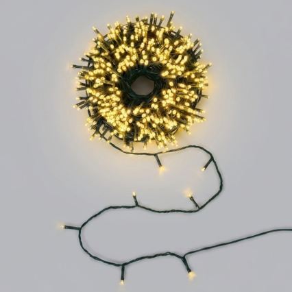 Aigostar - Guirlanda de Natal LED para exterior 100xLED/8 funções 13m IP44 branco quente