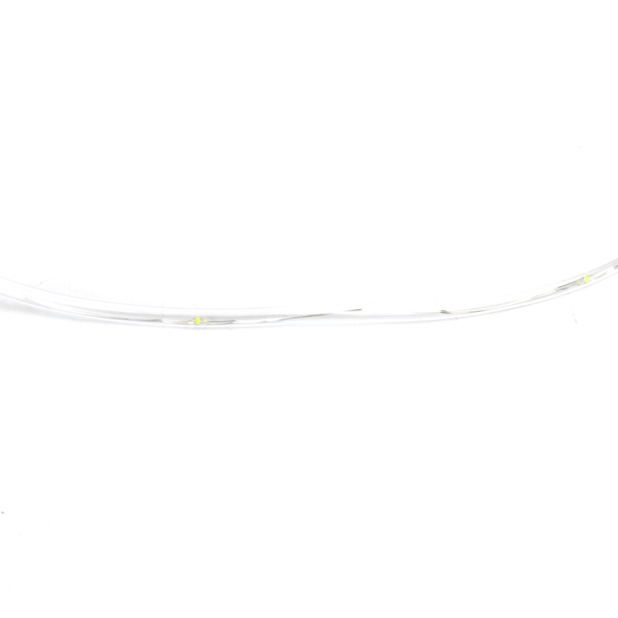 Aigostar - Luzes LED de Natal para exterior 100xLED/8 funções 3xAA 10,3m IP44 branco frio