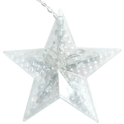 Aigostar - Guirlanda de Natal LED para exterior 120xLED/6W/230V/8 funções 3x0,6m IP44 branco frio + comando remoto